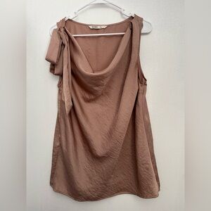 Old Navy Sleeveless Draped Tank Top with Tie Shoulder – Size L